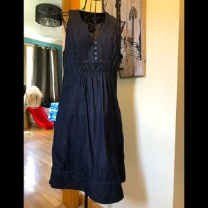 PL dark denim dress with pockets by Calvin Klein